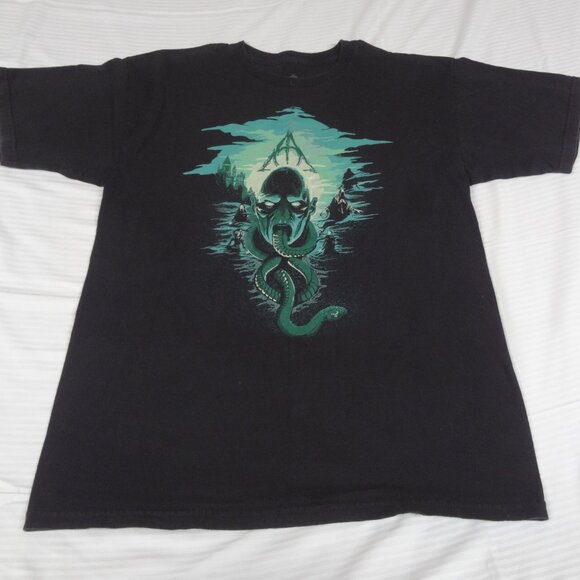 TEEFURY HARRY POTTER DEATH EATERS VOLDEMORT BLACK MED T-SHIRT L215 (SPOT C PICS) - Picture 2 of 5